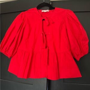 Olivaceous Red Blouse